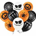 balony halloween dynie szkielety pajęczyny 10szt