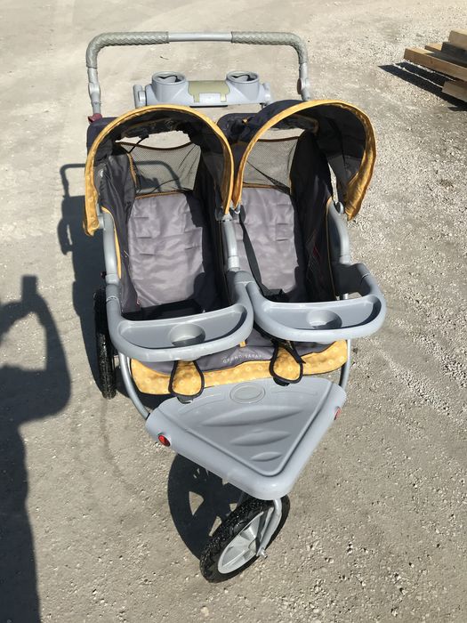 Wózek dla bliźniąt bliźniaczy rok po roku biegowy amortyzatory lekki