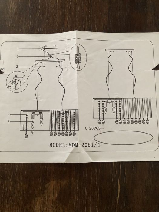 Ozdobna lampa do salonu+lampka nocna.