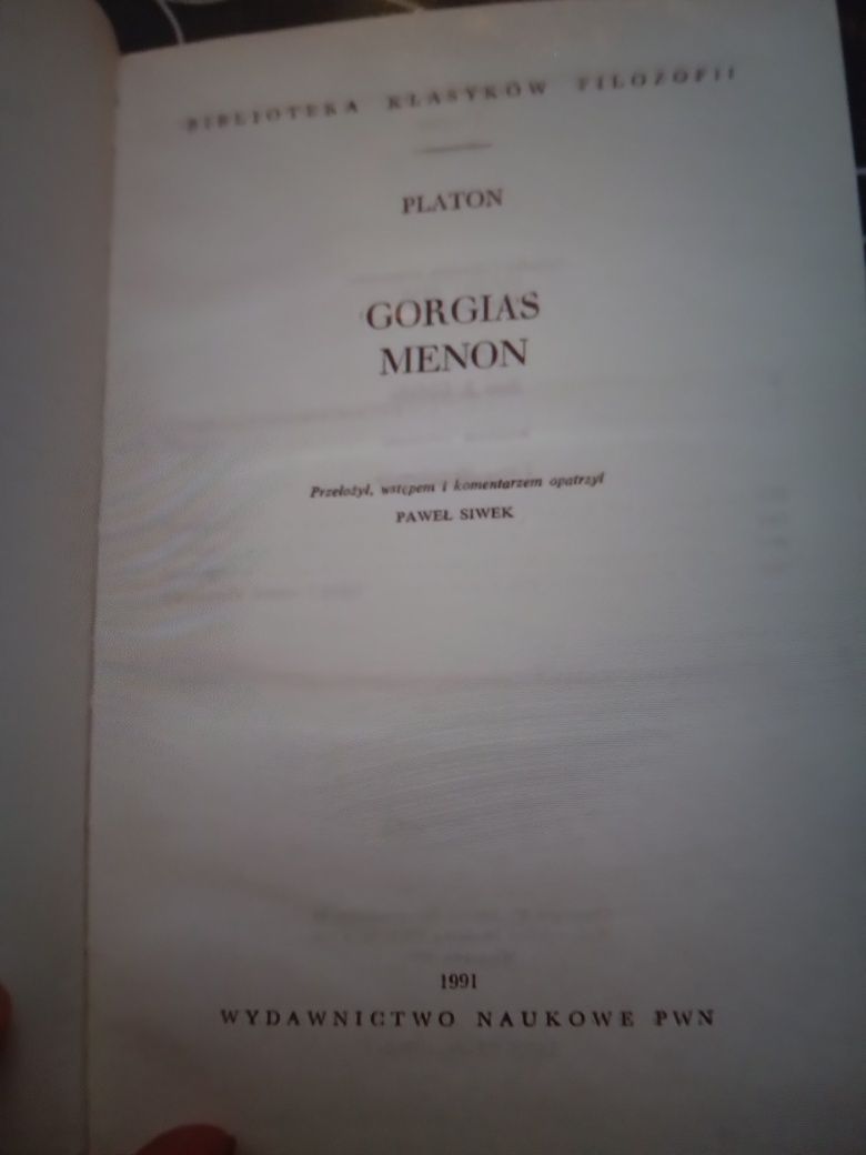 Platon Gorgias Menon
