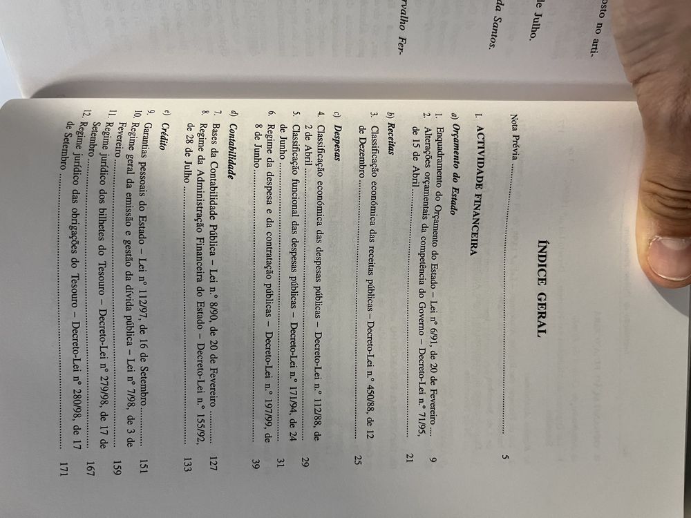 Legislação de Direito Financeiro