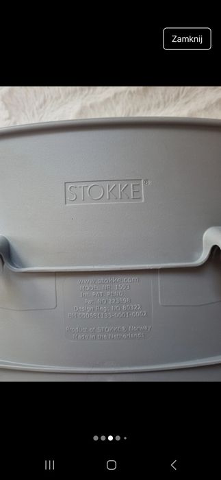 Zestaw do krzesełka Stokke Baby Set szary