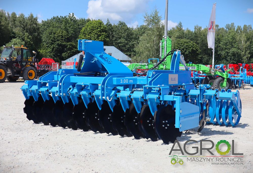 Brona talerzowa ciężka Inter-tech 3m 2000 KG! REGULOWANY KĄT PRACY !