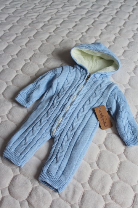 Комбінезон зимовий, осінній 0-6 або 3-6м 56,62,68р блакитний, рожевий