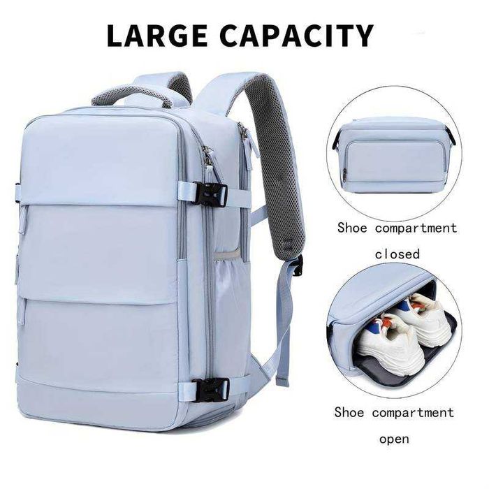 Mochila mala viagem computador portátil USB Impermeável Dia a dia NOVO
