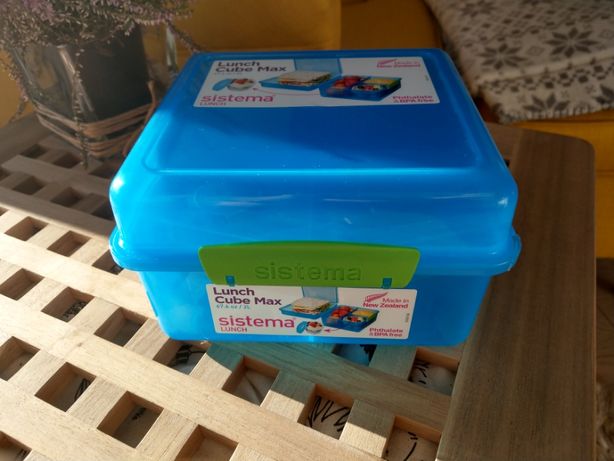 Lunchbox Sistema, pojemnik plastikowy niebieski