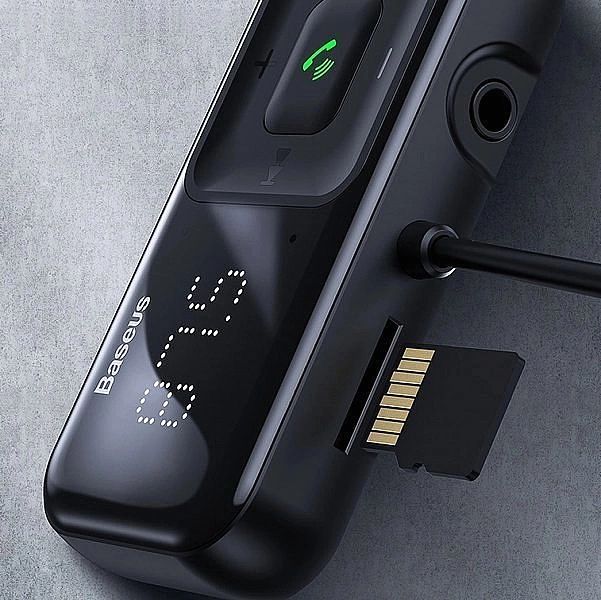 Transmiter FM bezprzewodowy Bluetooth z ładowarką Baseus S-16 (Oversea