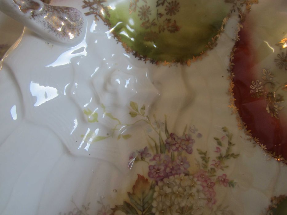 Kabaret, podwójny, duży, półmisek, Carl Tielsch, koniec XIX w.