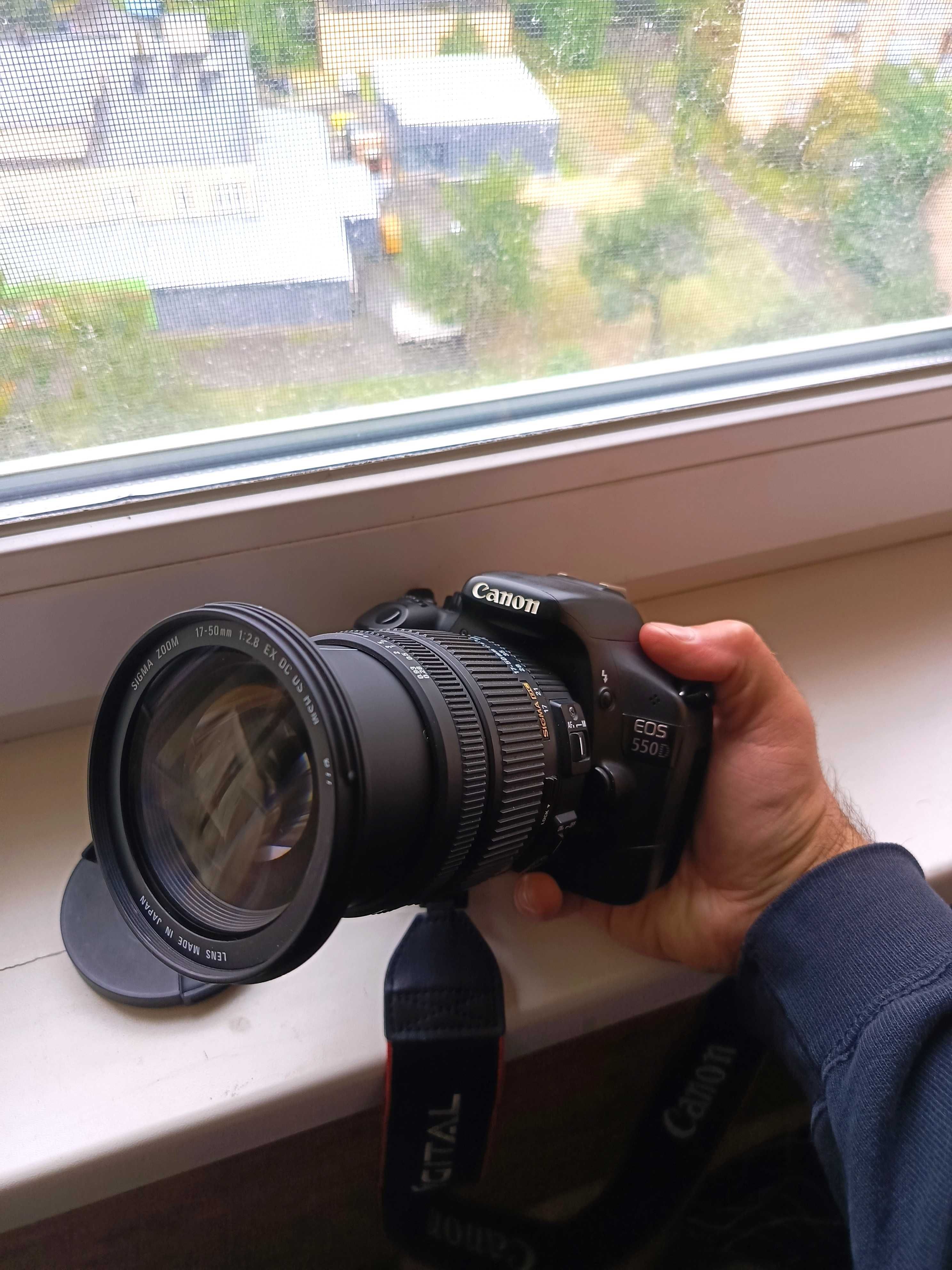 Canon EOS 550D + Sigma 17-50mm f/2.8 EX DC OS HSM (ідеальний стан)