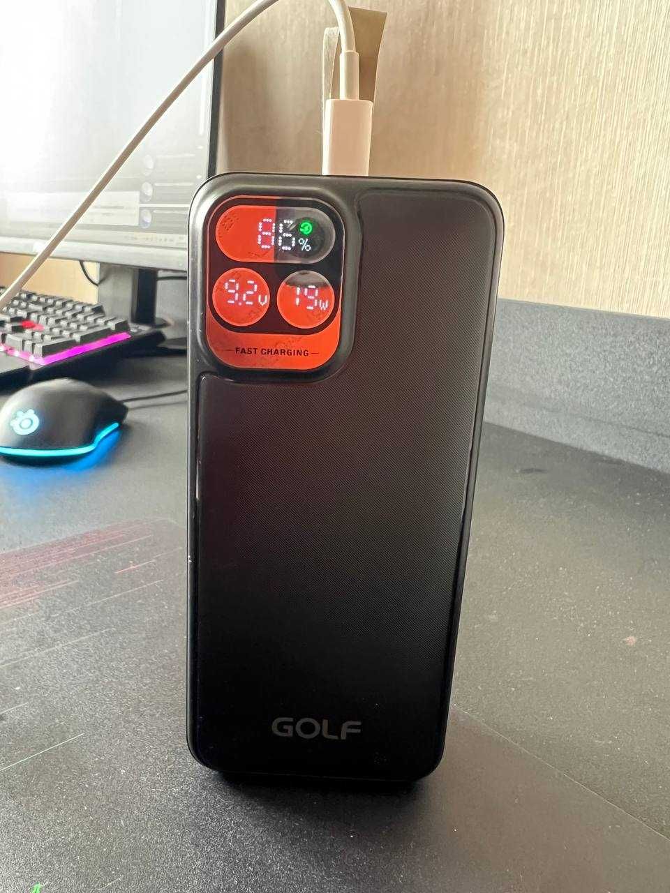 PowerBank/ПаверБанк Golf 30000mah USB-A/USB-C + Подарунок 12в кабель