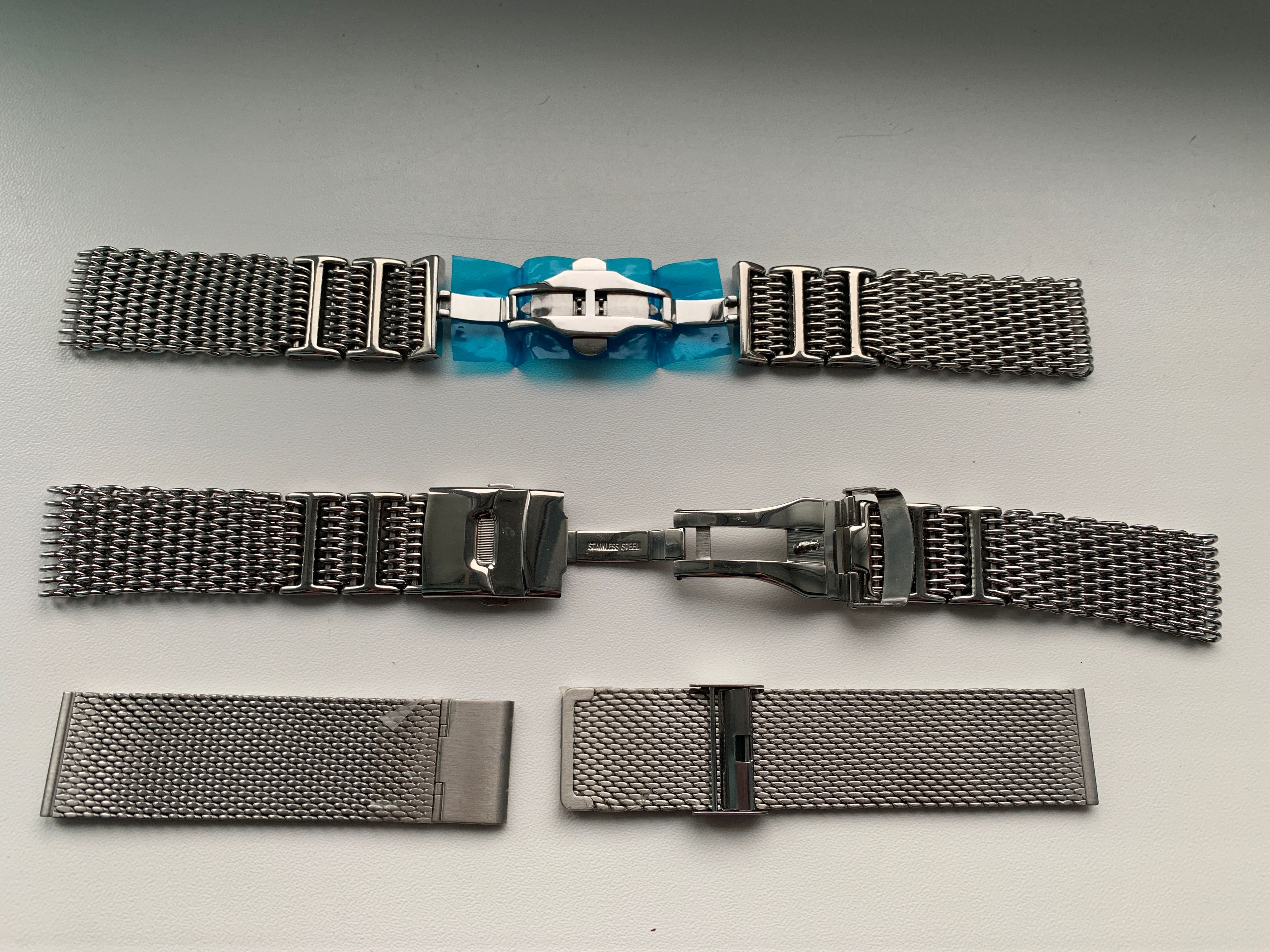 SHARK браслет на часы Seiko, Tissot кольчужный MESH для 18/20/22/24 мм