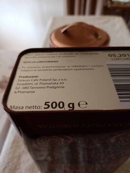 Opakowanie po zużytej kawie