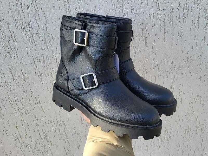 Ботинки H&M 39 чорні черевики жіночі напівчоботи