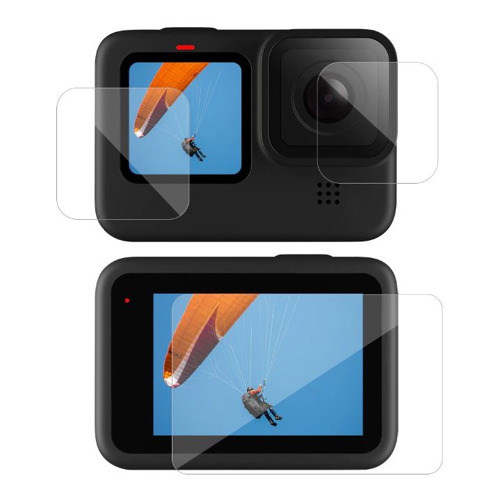 Capa de Silicone Gopro 10 Black e 9 Black  + Vidro Temperado - Novo