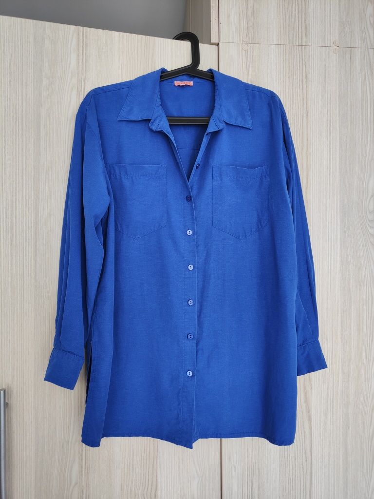 Niebieska Koszula oversize Sabbia Cobalt Naree S