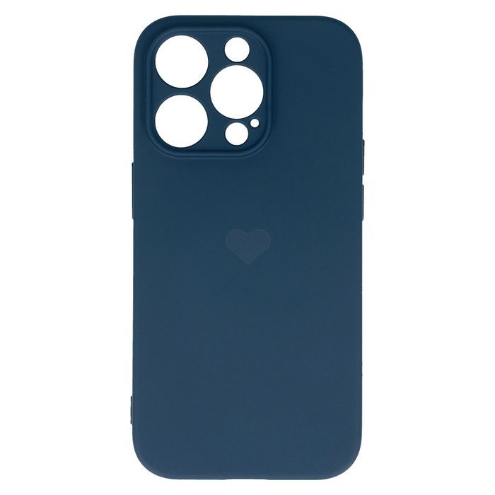Vennus Silicone Heart Case Do Iphone 13 Pro Wzór 1 Granatowy
