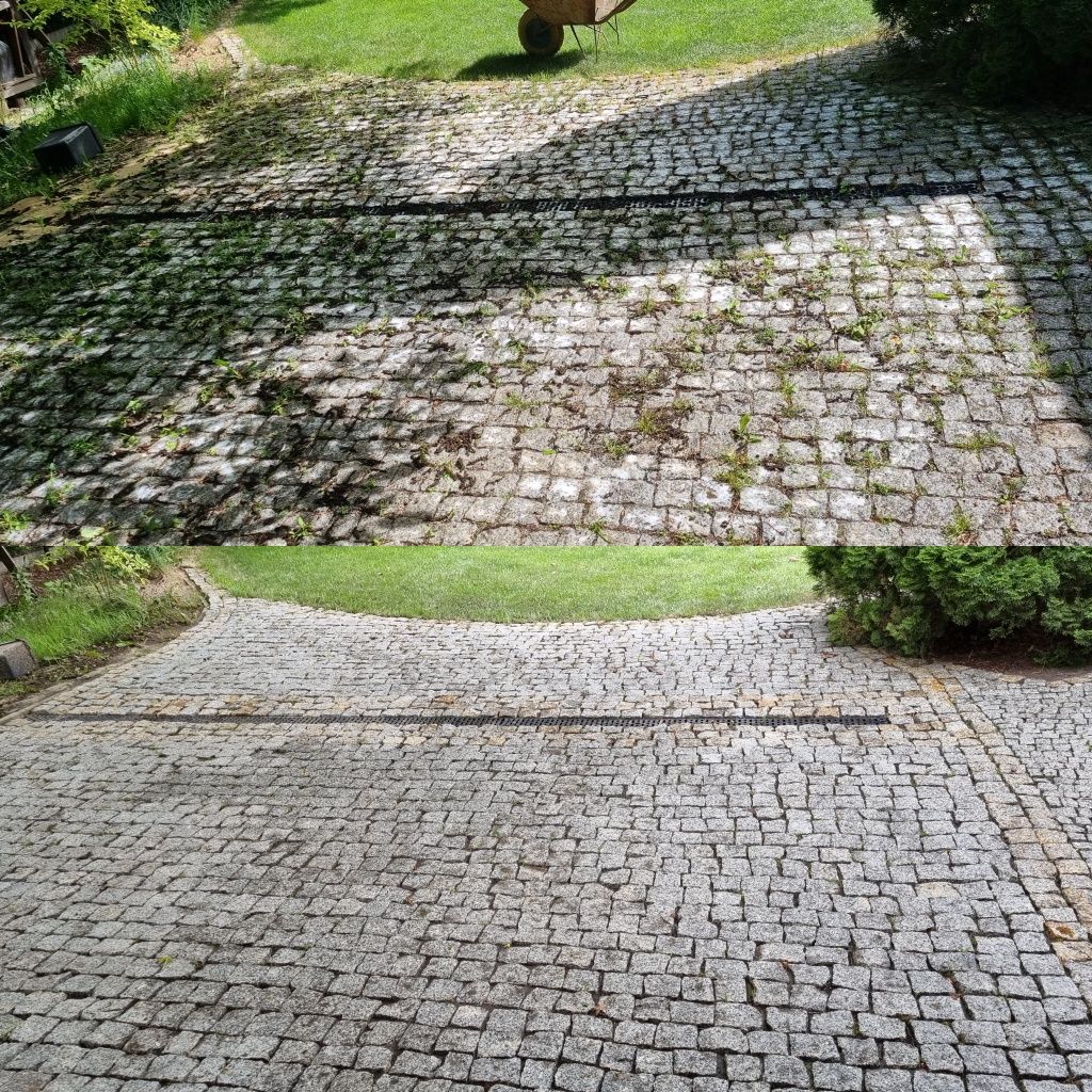 Mycie kostki brukowej i elewacji. Malowanie/impregnacja.