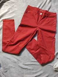HIT! Czerwone spodnie Donna, rozmiar M/38, 98% bawełna, 2% elastan!