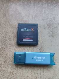 Programator ACE3DS X Nintendo 3DS XL kartridż i adapter