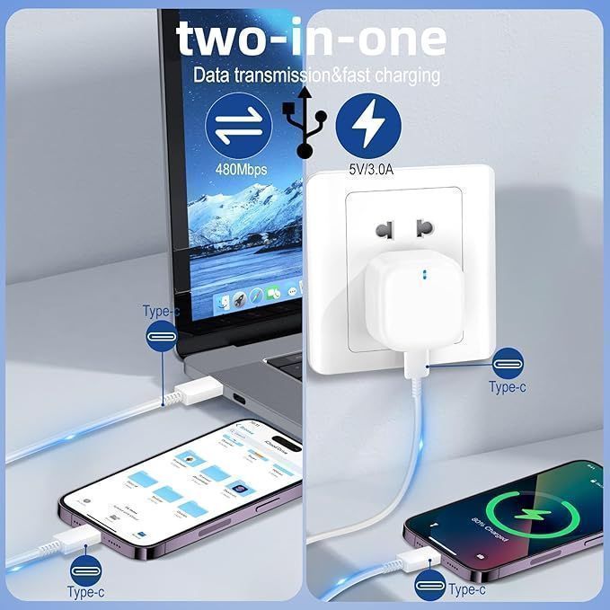 Ładowarka Usb C Do Iphone'a 15 16 20 W Pd Typu C Szybka Ładowarka