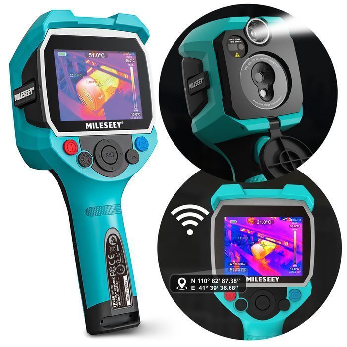 Profesjonalna Kamera Termowizyjna –20 +550 USB-C GPS WiFi LCD PC APP