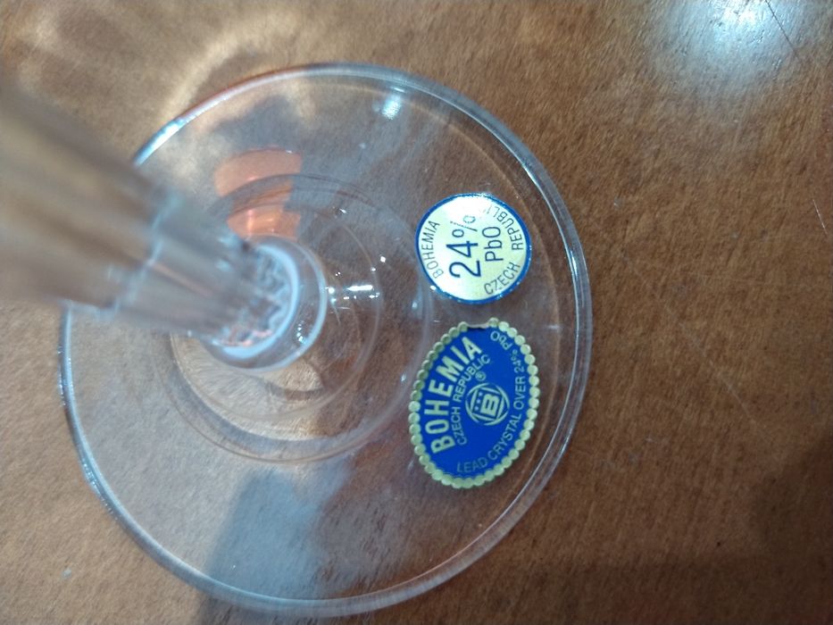 Coleção Copos Cristal 24% PbO Bohemia República Checa