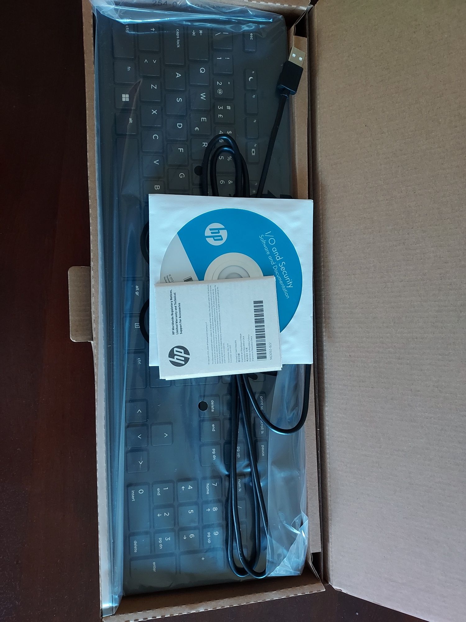 Teclado Hp com cabo usb