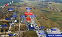 0,5 ha działka przy autostradzie A4, media, MPZP, idealny dojazd