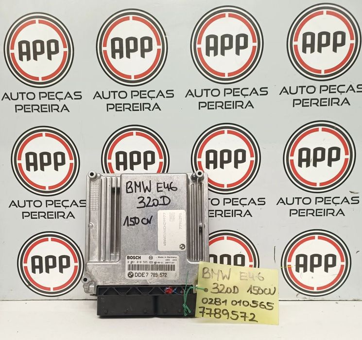 Centralina motor BMW E46 320D de 150 CV, referência 0281010565, 7789572.