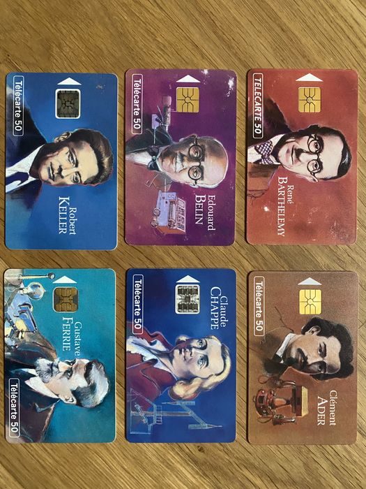 Stare francuskie karty telefoniczne. Kolekcjonerskie