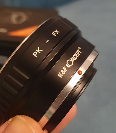 K&f adaptador lente PK para máquina Fujifilm