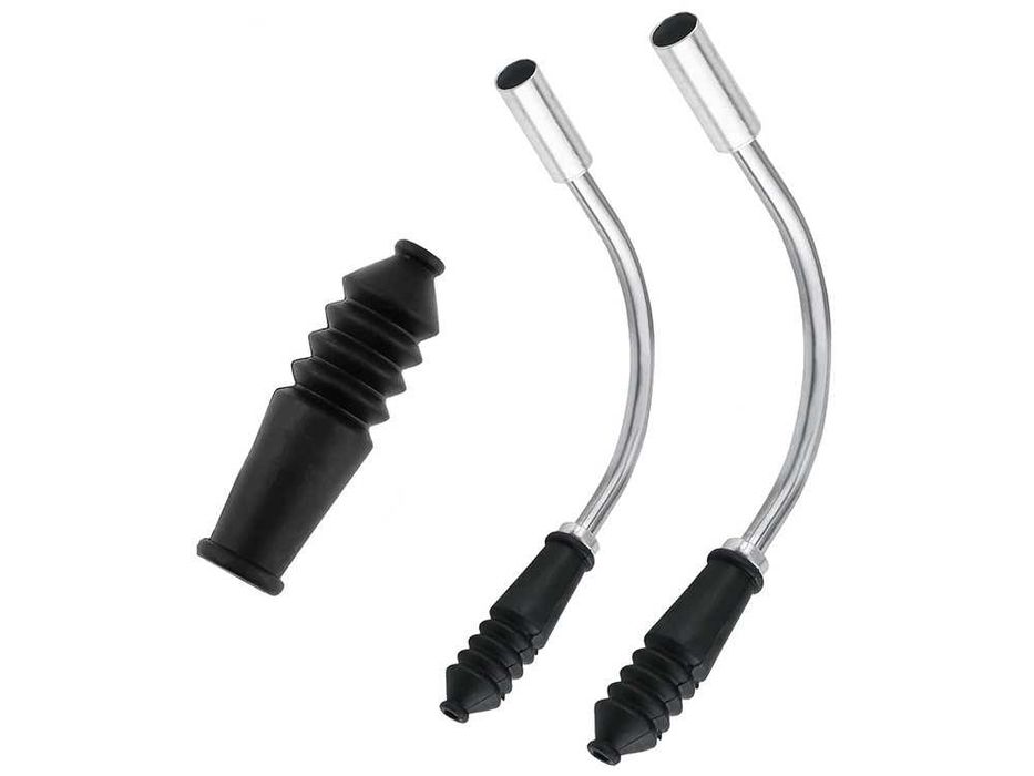 FAJKI do HAMULCA V-brake 90 stopni + GUMOWA OSŁONKA LINKI - 2 Komplety