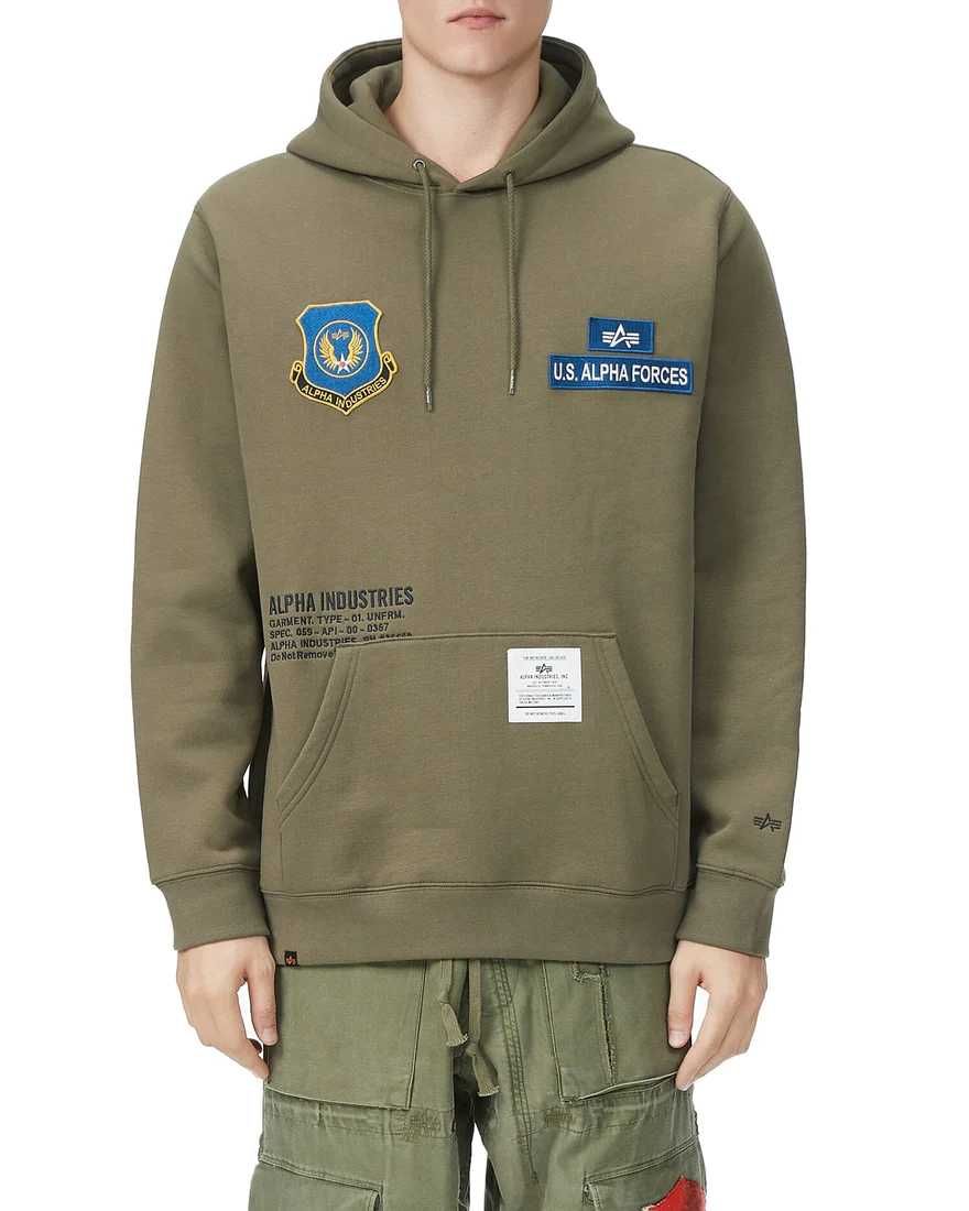 Худі від бренду Alpha Industries (UNFRM BADGE HOODIE) оригінал