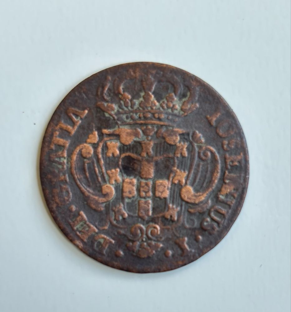 Moeda de V Reis 1757 D. José