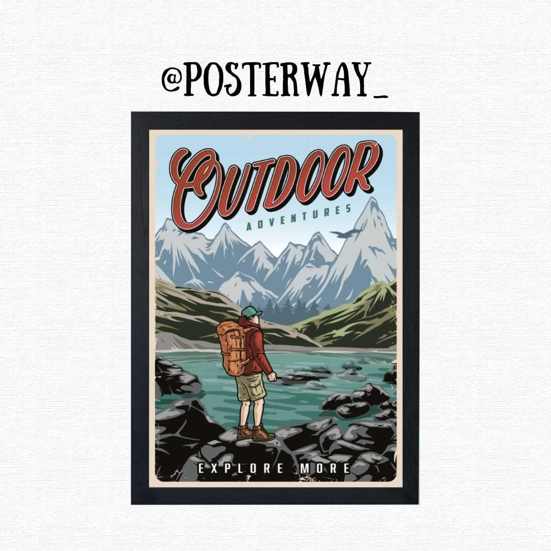 Retro Camping Poster