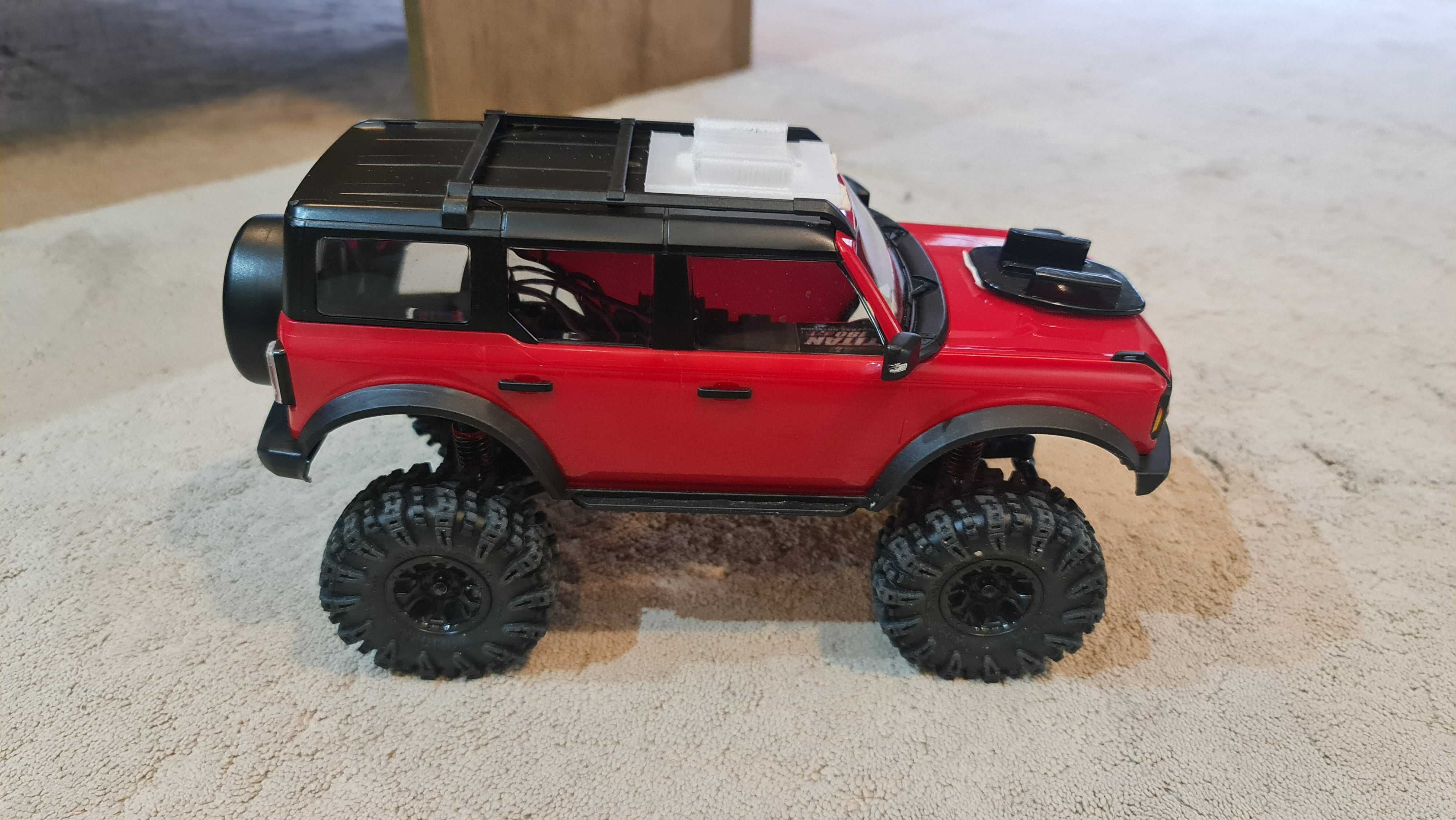 Traxxas TRX-4M Bronco z ulepszeniami, oryginalnym opakowaniem.