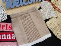 Handmade - dzianinowa spódniczka beż r 74/80