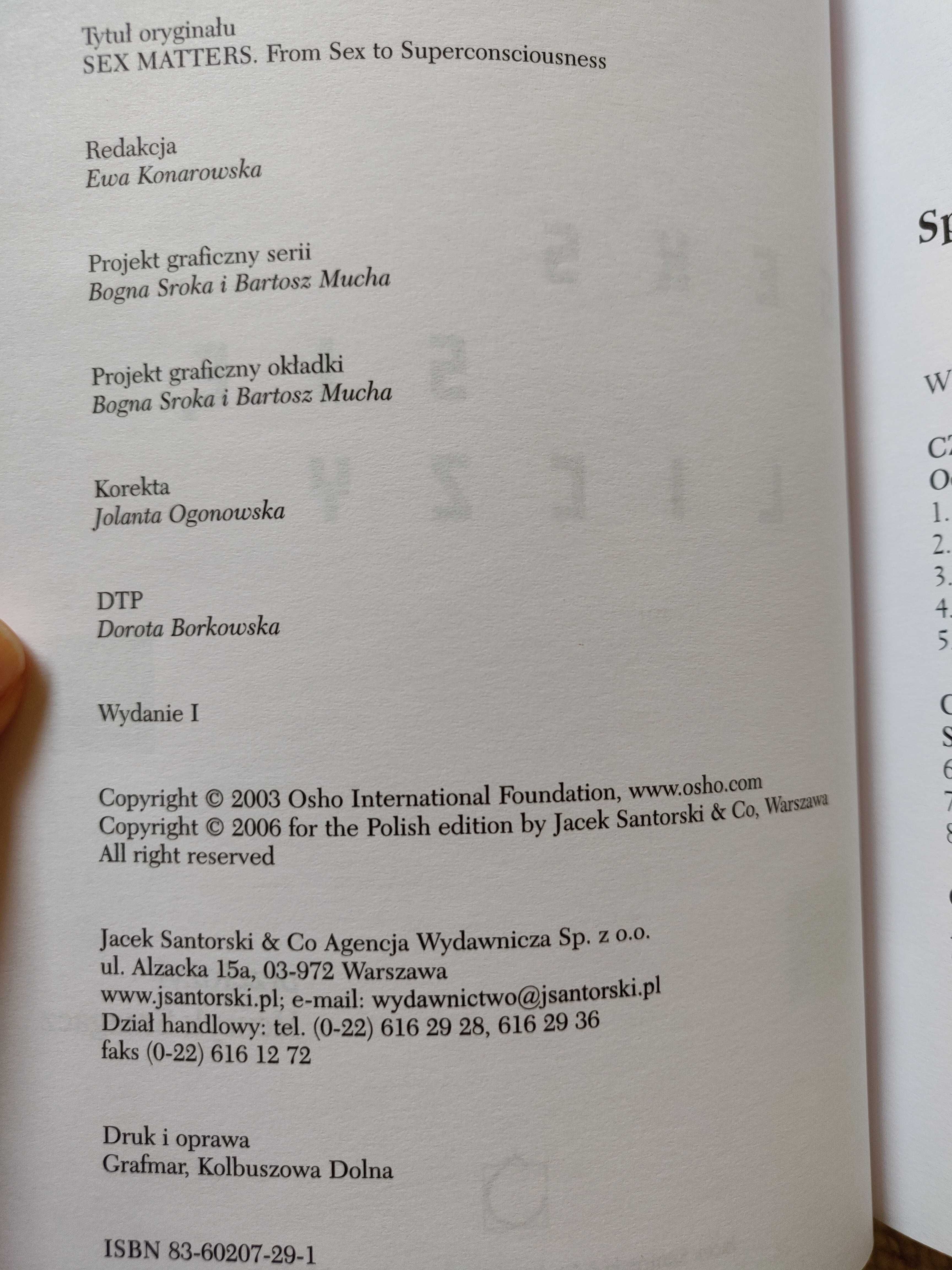 Seks się liczy. Od seksu do nadświadomości. OSHO