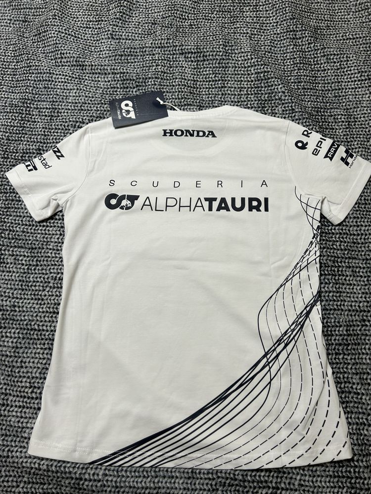 Biały T-shirt Alpha Tauri (Scuderia)