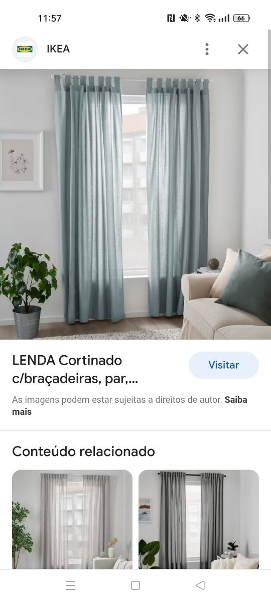 Cortinado por IKEA lenda NOVO