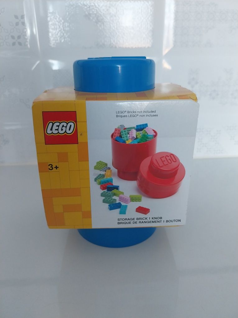 Okrągły Pojemnik na klocki LEGO. Nowy.