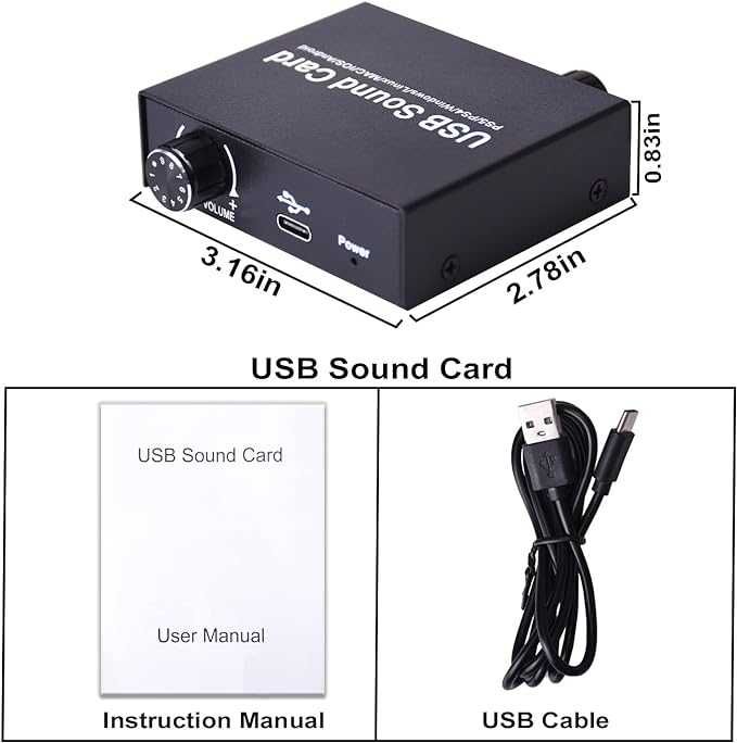Tendak Zewnętrzna karta dźwiękowa USB stereo do PS5,PC,laptopów (155b)
