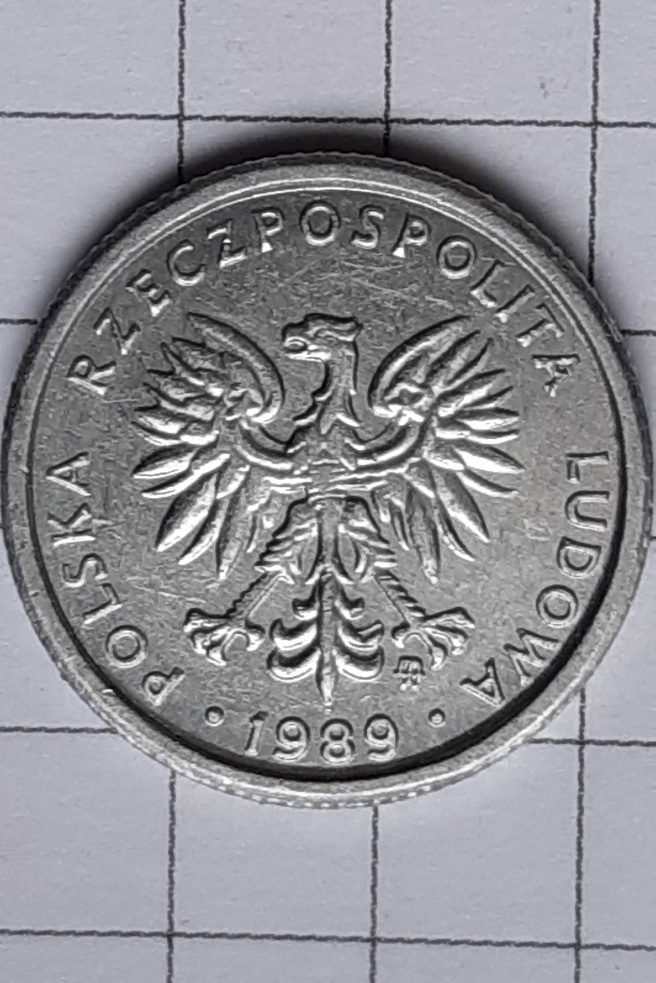 Moneta 1 zł z 1989 roku