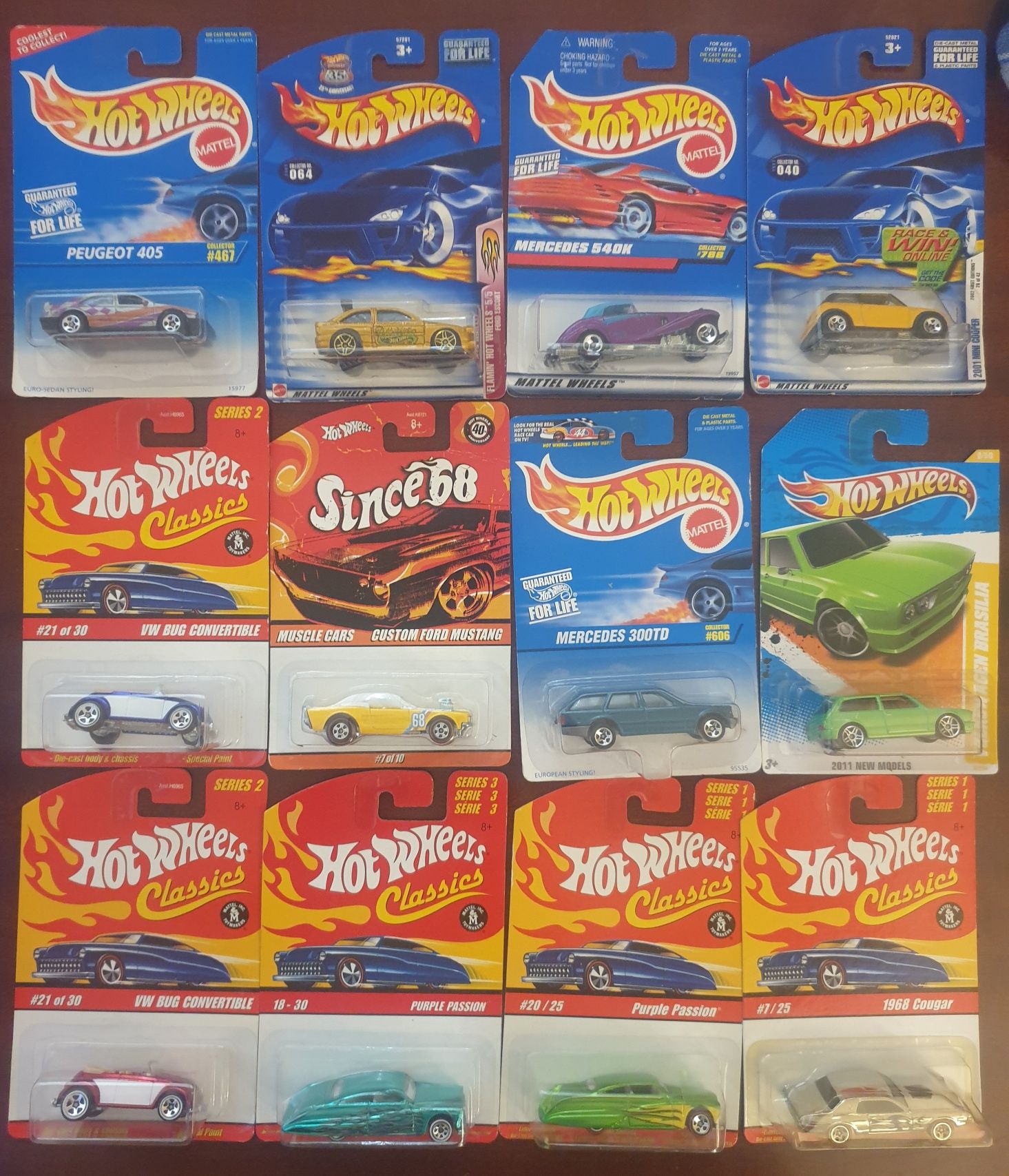 Hotwheels variáveis, miniaturas