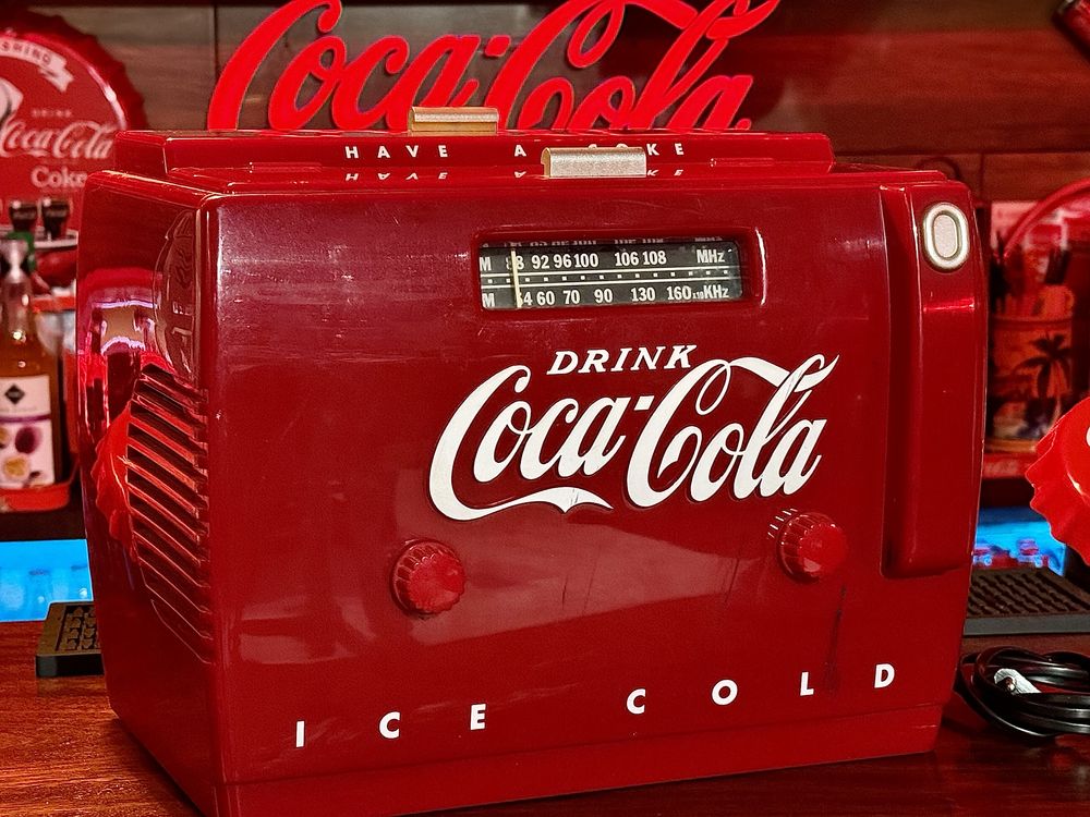 Radio vintage coca-cola