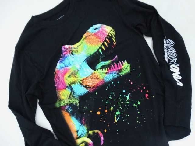 NEXT bluza long tshirt DINOZAUR  kolorowa bluzka 158 13lat