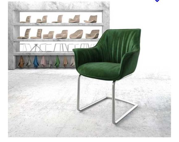 Nowe krzesło aksamit kubełkowe zielone fotele do jadalni stołu krzesła
