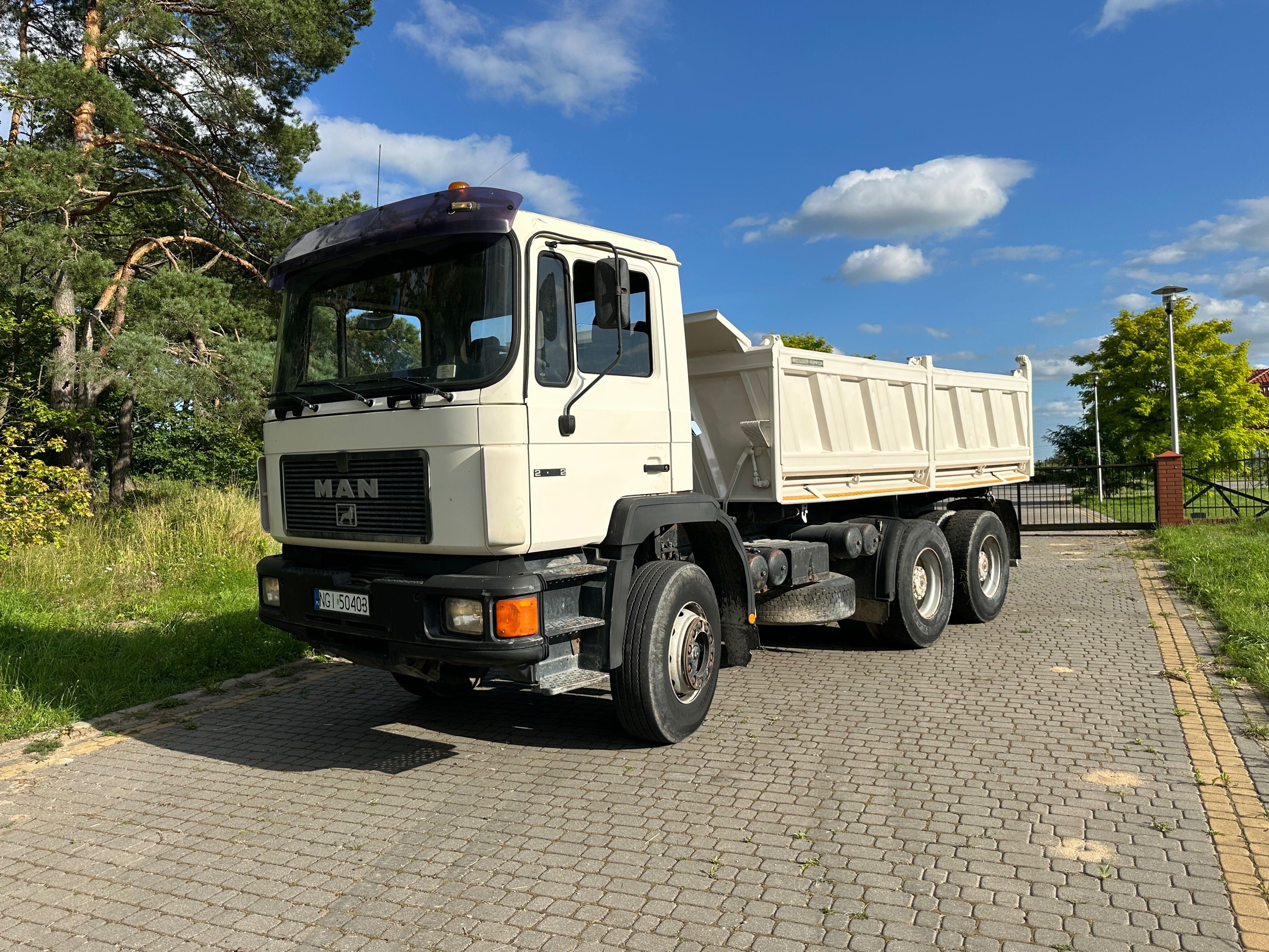Man 26.372/6X4/Wywrotka z 1996 roku/Hydroburta