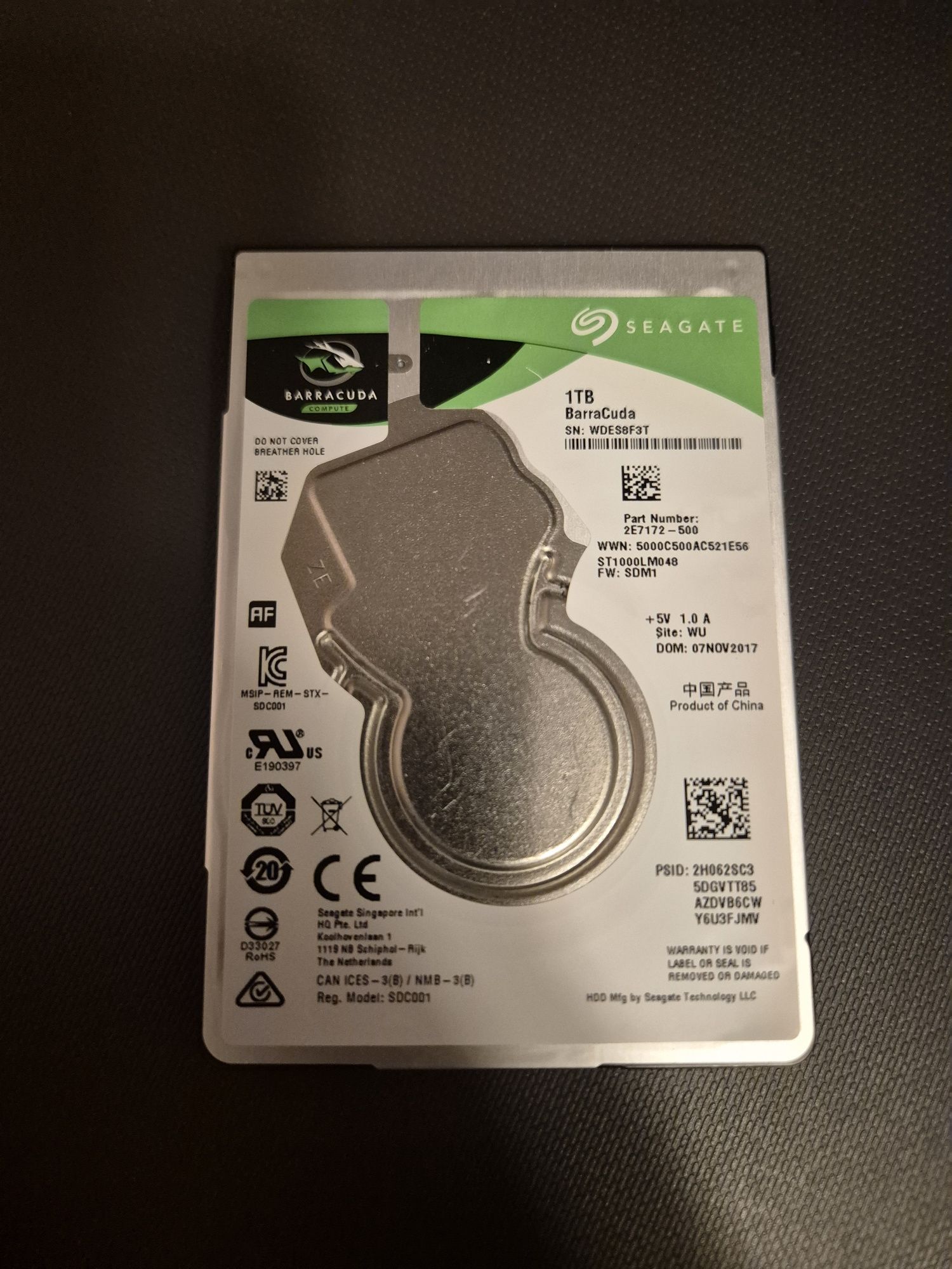 Жесткий диск 2.5"  1TB Seagate