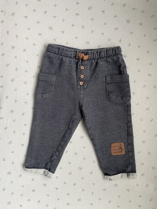 Spodnie dresowe dla chłopca rozmiar 86 lekko ocieplane dresy